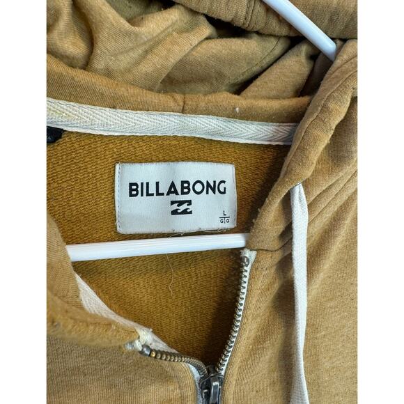 Billabong All Day Hoodie Mens Brown Full Zip Hooded Sweatshirt size L - Picture 3 of 6